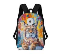 sinyumoney Bobcat with Toilet Paper Mochila Escolar Impresa En 3D Para Niños Y Niñas, Mochila Para Portátil Para Niños/estudiantes/adultos 17inch