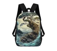 sinyumoney Bonsai Tree on A Cliff Tranquil Scenery Mochila Infantil, Mochila Escolar Infantil, Mochilas Escolares Impresas En 3D Para Niños Y Estudiantes Adolescentes 17inch