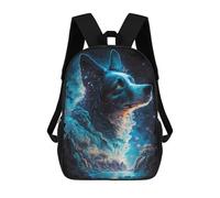 sinyumoney Border Collie Dog Illusory Mochila Escolar Impresa En 3D Para Niños, Mochila Escolar, Mochilas De Viaje, Bolso Informal De Moda Para Niños Y Estudiantes 17inch