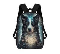 sinyumoney Border Collie Dog Mochilas Para Niños Y Estudiantes, Mochilas Escolares Impresas En 3D, Mochilas Para Estudiantes De Primaria Y Secundaria Para Niños Y Niñas 17inch