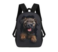 sinyumoney Border Terrier Mochila Escolar Infantil Estampada Para Adultos Y Niños, Mochila De Viaje Para El Día A Día 17inch
