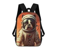 sinyumoney Boston Terrier Mars Mochila Escolar, De Trabajo, Para Portátil, Mochila - Perfecta Para Viajes, Trabajo Y Uso Diario 17inch