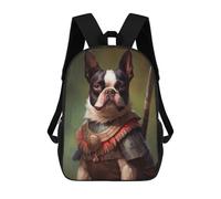 sinyumoney Boston Terrier Viking Mochila Escolar, Mochila De Viaje, Mochila Universitaria, Mochilas Para El Campus, Actividades Al Aire Libre, Viajes Y Deportes 17inch