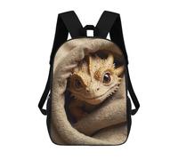 sinyumoney Botanical Dragon Mochilas Escolares Para Niños, Bolsa De Escuela Impresa En 3D Para Niños, Estudiantes De Primaria Y Colegio, Curioso Dragon Crónicas, 17"