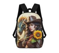 sinyumoney Botanical Dragon Mochilas Escolares Para Niños, Bolsa De Escuela Impresa En 3D Para Niños, Estudiantes De Primaria Y Colegio, Dragones Dawn, 17"