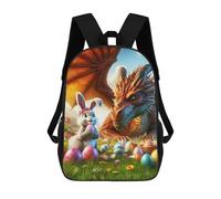 sinyumoney Botanical Dragon Mochilas Escolares Para Niños, Bolsa De Escuela Impresa En 3D Para Niños, Estudiantes De Primaria Y Colegio, Dragones Easter Encounter, 17"