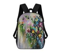 sinyumoney Bouquet of Wildflowers Mochila Escolar Grande Para Niños - Perfecta Para Viajes, Trabajo Y Uso Diario 17inch