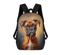 sinyumoney Boxer Dog Mochila Escolar Para Niñas Mochila Impermeable Mochila Informal De Día Mochila Ligera Para Niño Y Niña Mochila Escolar 17inch