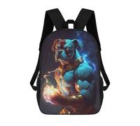 sinyumoney Boxer Dog Mochila Infantil Para Niñas Y Niños, Mochila De Día, Escuela Primaria, Perfecta Para La Vuelta Al Cole O Educación Física, Regalos Y Viajes 17inch