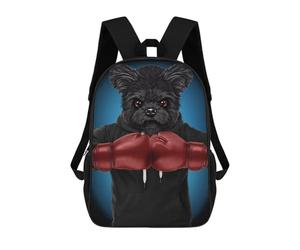 sinyumoney Boxer Maltese Dog Mochila De Negocios Resistente Para Portátil Para La Escuela/trabajo/viajes 17inch