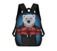 sinyumoney Boxer Polar Bear Mochilas Infantiles Mochila Escolar Impresa En 3D Para Niños Mochilas De Viaje Bolsas Para Libros Para Niños 17inch Mochila Escolar