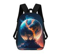 sinyumoney Branches of Life on Fire Mochilas Para Niños Mochilas Escolares Mochila Escolar Para Niños Impresa En 3D Mochilas De Viaje De Moda Para Niños De Primaria Y Secundaria 17inch