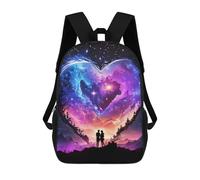 sinyumoney Bride And Groom Universe Mochila Escolar Infantil Impresa En 3D 17inch Mochilas Escolares Para Niños, Estilo Casual Y Moderno, Mochilas De Viaje De Alta Capacidad