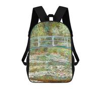 sinyumoney Bridge over A Pond Mochila Escolar Resistente Al Agua, Mochila Escolar De Negocios Para Niños/niñas/adolescentes 17inch