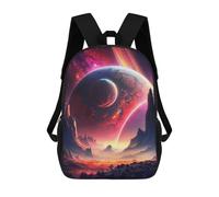 sinyumoney Brilliant Cosmos Sunset Mochilas Para Niños Mochilas Escolares Mochila Escolar Para Niños Impresa En 3D Mochilas De Viaje De Moda Para Niños De Primaria Y Secundaria 17inch