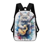 sinyumoney British Short Hair Cat Mochila Escolar De Moda Para Estudiantes, Adecuada Para Niños Y Niñas, Mochila Informal Para Viajes Al Aire Libre, Esencial Para El Día A Día 17inch