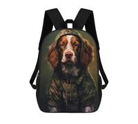 sinyumoney Brittany Spaniel Camo Mochila Escolar, Mochila De Viaje, Mochila Universitaria, Mochilas Para El Campus, Viajes Al Aire Libre, Deportes 17inch