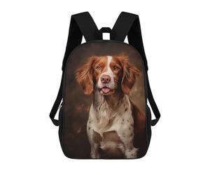 sinyumoney Brittany Spaniel Mochila Escolar Ligera Para Aeropuerto Y Universidad Para Estudiantes, Ideal Para El Campus, Viajes Al Aire Libre Y Deportes 17inch