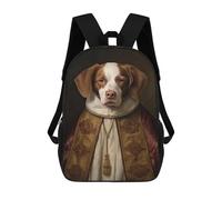 sinyumoney Brittany Spaniel The Pope Mochila Escolar, Mochila Para Portátil, Mochila Unisex Informal Para La Escuela/trabajo/viajes 17inch