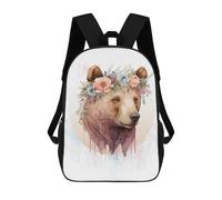 sinyumoney Brown Bear Watercolor Art Mochila Ligera Para Aeropuerto, Estudiantes Universitarios Y Mochileros: Perfecta Para Viajes, Trabajo Y Uso Diario 17inch