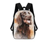 sinyumoney Brown Flatcoated Retriever Mochila Escolar Mochila Para Niños Impresa En 3D Mochilas Infantiles Para Niños Y Niñas Mochilas Escolares Mochilas De Viaje Para Niños 17inch