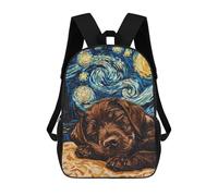 sinyumoney Brown Labrador Puppy Mochilas Infantiles Impresas En 3D Para Niños. Mochilas De Viaje De Moda Para Niños. Mochila Escolar Para Estudiantes De Primaria Y Secundaria.