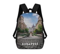 sinyumoney Budapest 2 Mochilas Infantiles Mochila Escolar Impresa En 3D Para Niños Mochilas De Viaje Bolsas Para Libros Para Niños 17inch Mochila Escolar