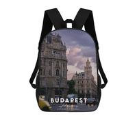sinyumoney Budapest 3 Mochila Infantil Con Impresión 3D, Mochila Escolar Para Niños, Mochila Informal Divertida Para Niños Y Adolescentes 17inch