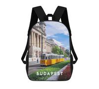 sinyumoney Budapest Coordinates Mochila Con Bolsillo Mochilas Impresas En 3D, Mochilas De Viaje, Mochilas Para Libros, Mochila Escolar Para Niños 17inch