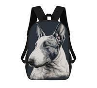sinyumoney Bull Terrier Art Print Mochila Escolar Impresa En 3D Mochila Escolar De Moda Para Niños Mochilas Para Niños Estudiantes De Secundaria 17inch