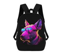 sinyumoney Bull Terrier Mochila Escolar Infantil Con Impresión 3D, Mochila Escolar Informal Para Niños De Primaria Y Secundaria 17inch