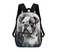 sinyumoney Bulldog Beauty Watercolor Mochila Escolar Infantil Impresa En 3D Para Niños, Mochila De Viaje De Alta Capacidad, Bolsas Para Libros, Mochila Escolar Infantil 17inch