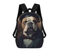 sinyumoney Bulldog Dog Gangster Mochila Escolar, Mochila De Viaje, Mochila Universitaria, Mochilas Para El Campus, Actividades Al Aire Libre, Viajes Y Deportes 17inch