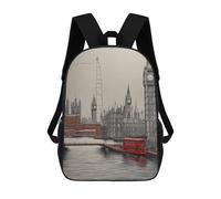 sinyumoney Bus in London Mochilas Escolares Mochila Escolar Ligera Mochila De Día Mochila Para Libros Para La Universidad Para Hombres/mujeres 17inch