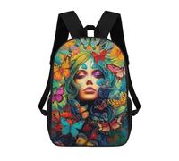 sinyumoney Butterflies 4 Mochila Infantil, Mochila Escolar Infantil, Mochilas Escolares Impresas En 3D Para Niños Y Estudiantes Adolescentes 17inch