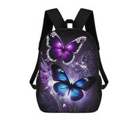 sinyumoney Butterflies In Bloom Mochila Escolar Resistente Al Agua, Mochila De Viaje, Bolsa Para Computadora Para Niñas, Niños Y Adolescentes 17inch