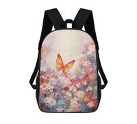 sinyumoney Butterflies in Bloom Mochila Escolar Secundaria Informal Para Viajes Para Niños/niñas/adolescentes 17inch