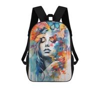 sinyumoney Butterfly Dreams Palette Mochila Escolar Infantil Impresa En 3D Para Niños, Mochilas De Viaje De Alta Capacidad, Bolsas Para Libros, Mochila Escolar Infantil 17inch