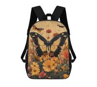 sinyumoney Butterfly Garden Painting-5 17inch Mochila Escolar Impresa En 3D Para Niños, Mochila Escolar Informal De Moda, Mochilas De Viaje Para Niños Y Estudiantes.