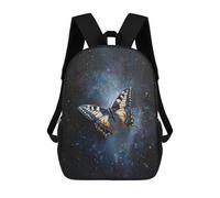 sinyumoney Butterfly in Space Art Print Mochila Escolar Infantil De 17 Pulgadas Con Estampado 3D De Películas De Anime Para Niños, Mochila De Viaje, Mochila Escolar Infantil
