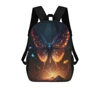 sinyumoney Butterfly Lovable Mochila Ligera Informal Para El Día A Día, Ideal Para La Escuela, Viajes, Trabajo Y Uso Diario 17inch