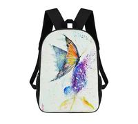 sinyumoney Butterfly on Flower Mochila Escolar De 17 Pulgadas Impresa En 3D Mochilas Infantiles Mochila Genial Impresa En 3D Para Niños De Primaria Y Secundaria