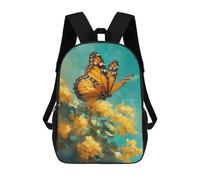 sinyumoney Butterfly on Flowers Mochila Ligera Para Aeropuerto, Estudiantes Universitarios, Niñas, Niños Y Adolescentes 17inch
