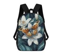 sinyumoney Butterfly On Lily Mochilas Mochilas Infantiles Mochila Escolar Mochila Escolar Infantil Impresa En 3D Mochilas De Viaje De Moda Para Niños De Primaria Y Secundaria 17inch