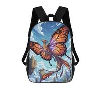 sinyumoney Butterfly-winged Dragon Soaring Through The Sky Mochila Escolar Para Institutos De Secundaria Mochila Informal - Perfecta Para Viajes, Trabajo Y Uso Diario 17inch