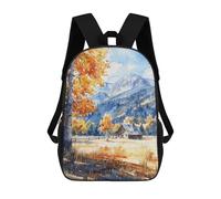 sinyumoney Cabin Mountain Fall Mochila Escolar Infantil Impresa En 3D Mochila De Viaje De Alta Capacidad Bolsas Para Libros Mochila Infantil 17inch