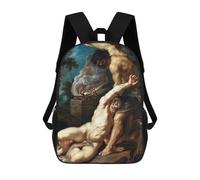 sinyumoney Cain Slaying Abel Mochila Escolar Para Niños De 17 Pulgadas, Mochila Informal De Viaje Para Niños Y Niñas, Mochila De Gran Capacidad Para El Día A Día 17inch