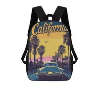 sinyumoney California Sunset Drive Mochila Escolar Para Niñas Mochila Impermeable Mochila Informal De Día Mochila Ligera Para Niño Y Niña Mochila Escolar 17inch