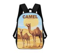 sinyumoney Camel Family Mochila Infantil De Moda Divertida Mochila Escolar Para Niños Y Adolescentes Con Impresión 3D Para Niños 17inch