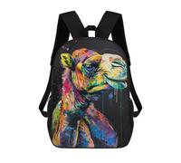 sinyumoney Camel Popart Painting Mochila, Mochila Infantil, Mochila Escolar Para Estudiantes, Mochila Para Libros, Mochila Escolar Impresa En 3D Para Niños Y Niñas 17inch